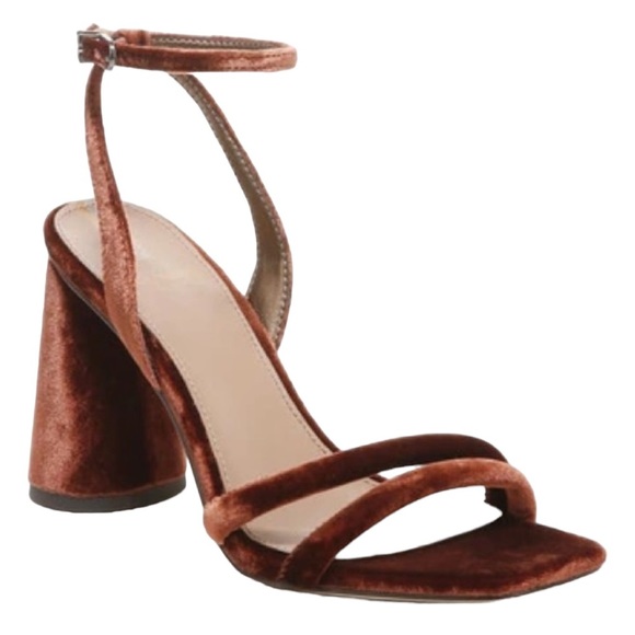 Sam Edelman Kia Leather Heeled Sandal Velvet Size 9.5 NWT - Picture 2 of 15
